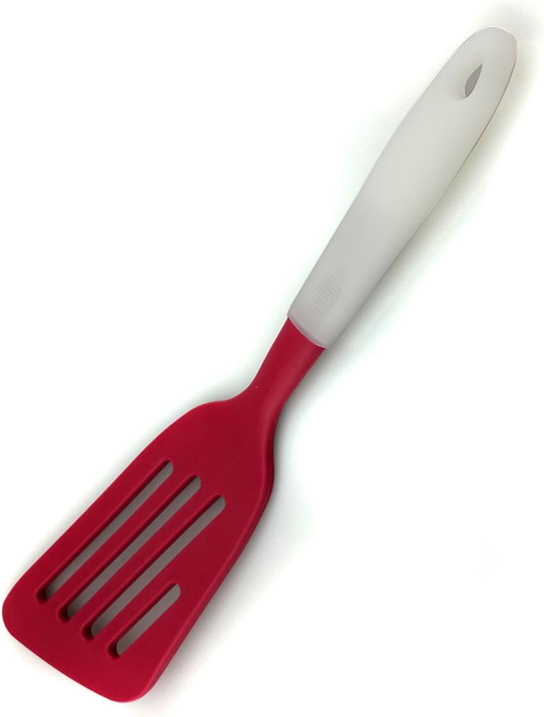More Cuisine Essentials Ultra-Premium, Long - Heavy Duty - Heat Resistant Eco-Friendly Silicone Spatula - 600ºF/315°C; Fish Spatula; Flexible Silicone Turner BG - 4158G