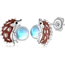 Elephant/Axolotl/Black Cat/Cow/Koala/Lion/Hedgehog/Mermaid/Panda/Fox/Butterfly Earrings for Women 925 Sterling Silver Animal Earrings Cute Animal Jewelry for Women
