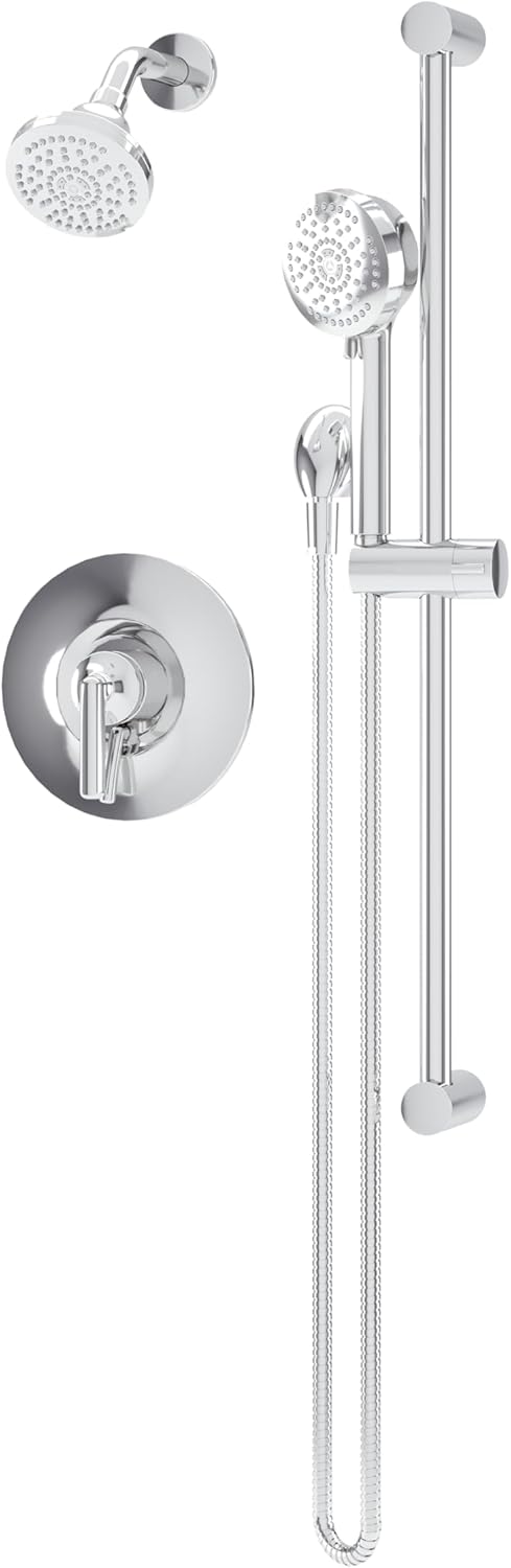 Symmons Birch HydroMersion Single Handle Shower Faucet Trim Kit with Hand Spray in Polished Chrome - 1.5 GPM (Valve not Included) - S599815TRM