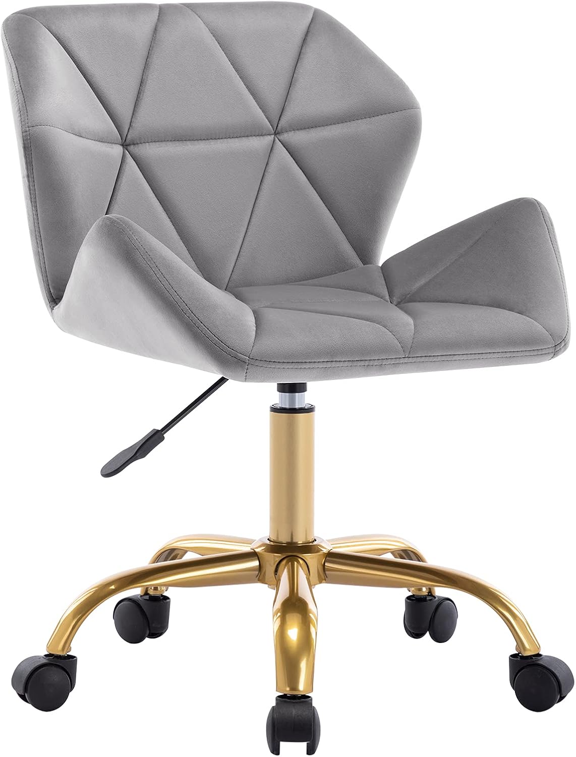 DUHOME Cute Home Office Chair, Velvet Swivel Desk Chair