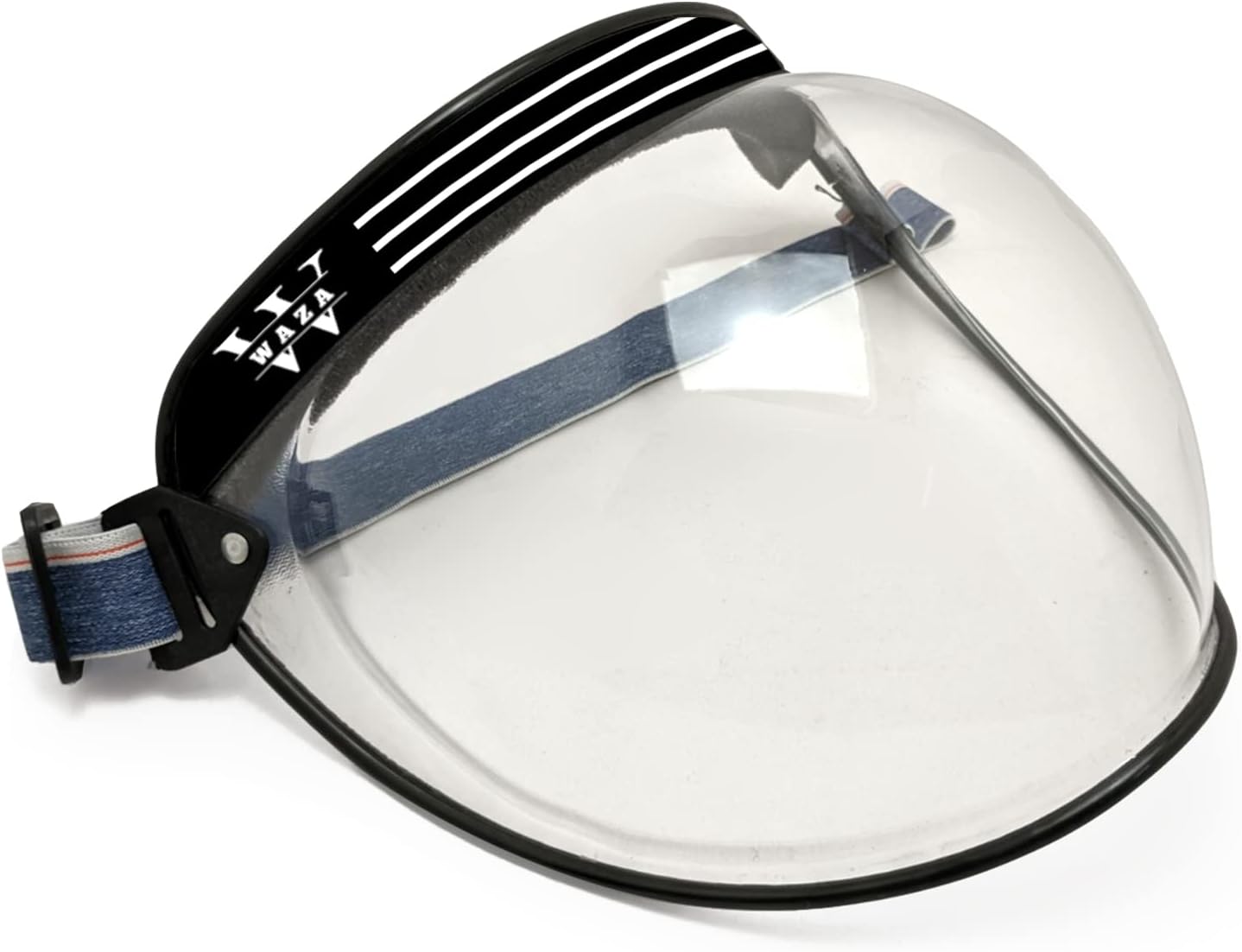 WAZA Bubble Face Shield helmet Visor 180° Full Face Protector Safety Coverage Active Eye UV-Protective Crystal Clarity Transparent Visibility for men women (1, White-Transparent)