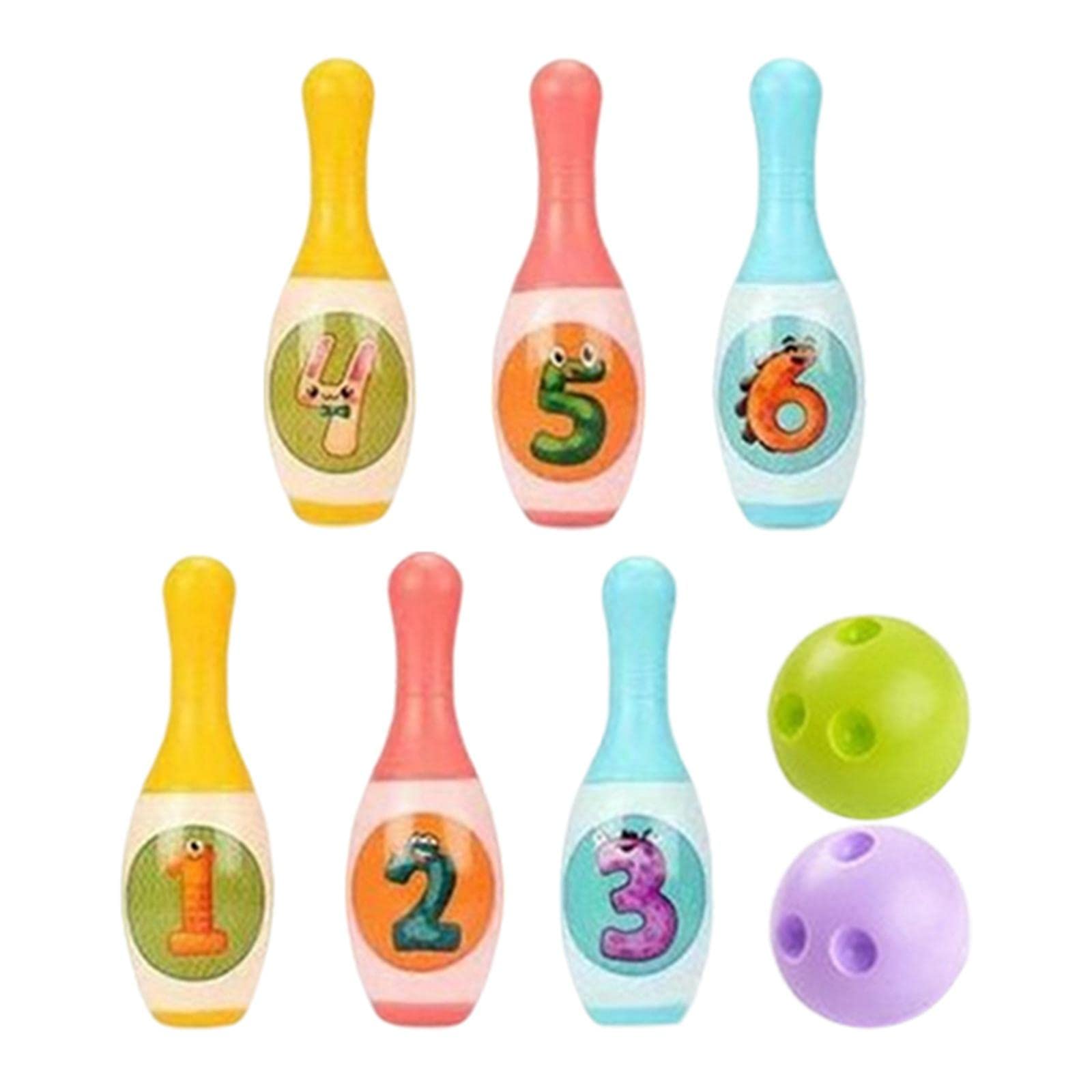 Enakshi® Kids Bowling Set Games for Indoor Outdoor Schoolage Child Animal Pattern|Sporting Goods | Team Sports | Bowling | Bowling Pins-image-1