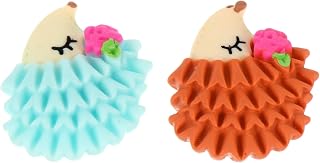 Baluue 2 piezas Soportes para Pintura de Diamantes con Diseño de Erizo Herramienta de Posicionamiento DIY de Azul y Marrón Accesorios Portátiles para Manualidades de Punto Cruz y Bordado