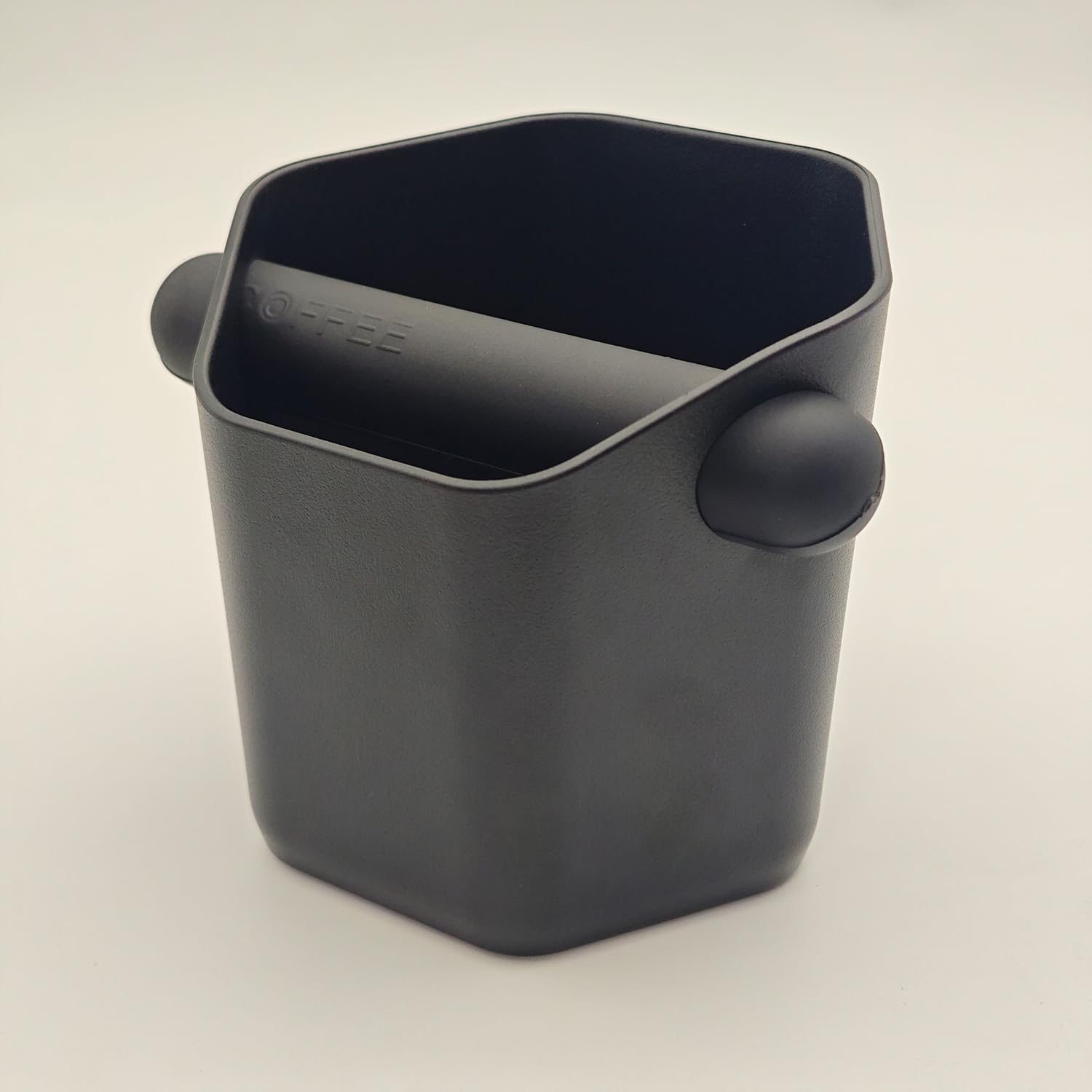 Coffee Knock Box, Coffee Grounds Container, Espresso Grounds Bin Knock Box, Barista Coffee Grind Bin Knock Out Box with Removable Metal Knock Bar & Non-Slip Base, Coffee Machine Accessories