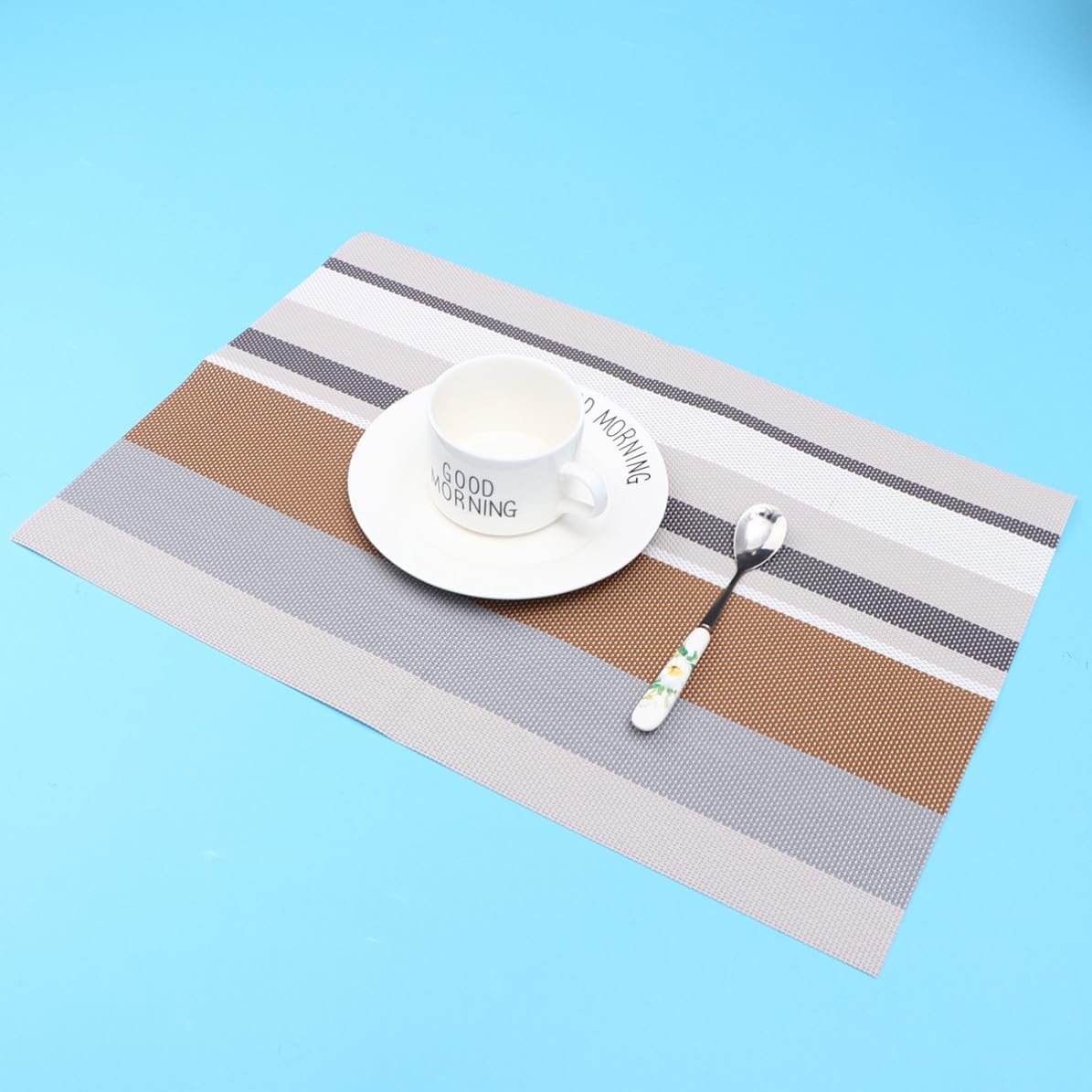 3 Piece PVC Cup Mat Water Proof Heat Resistant Table Protector