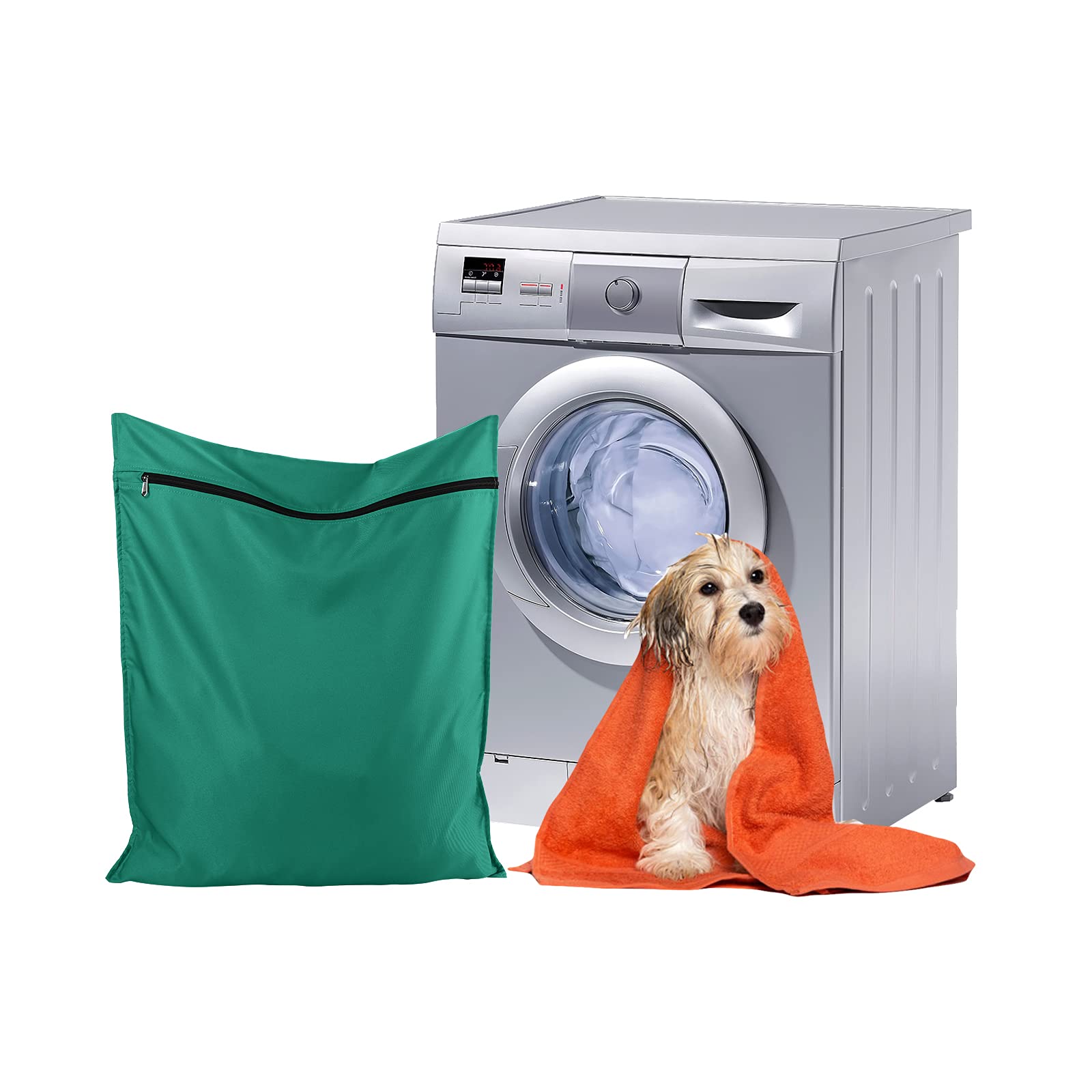 Sacco Lavatrice Per Pelosi Animali - Borsa Con Cerniera Per Peli, 70x80 Cm - Foto 2