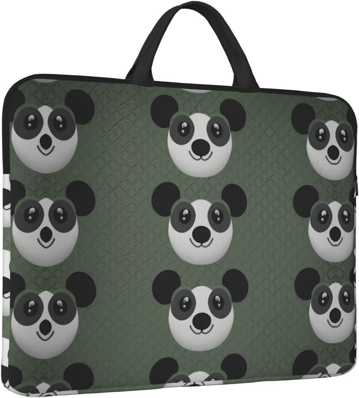 360 Protective Laptop Case 14 inch, Funny Panda Laptop Sleeve with Handle Shockproof Computer Bag Waterproof Traveling Computer Cover Notebook Case Briefcase Gifts for Men Women image 2