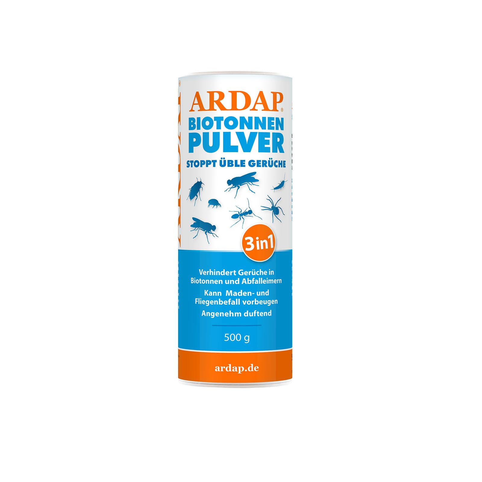 Ardap Organic Waste Powder 500 G - Against Flies, Maggots, Vermin And Bad Odours - Removes Moisture and Prevents Mould