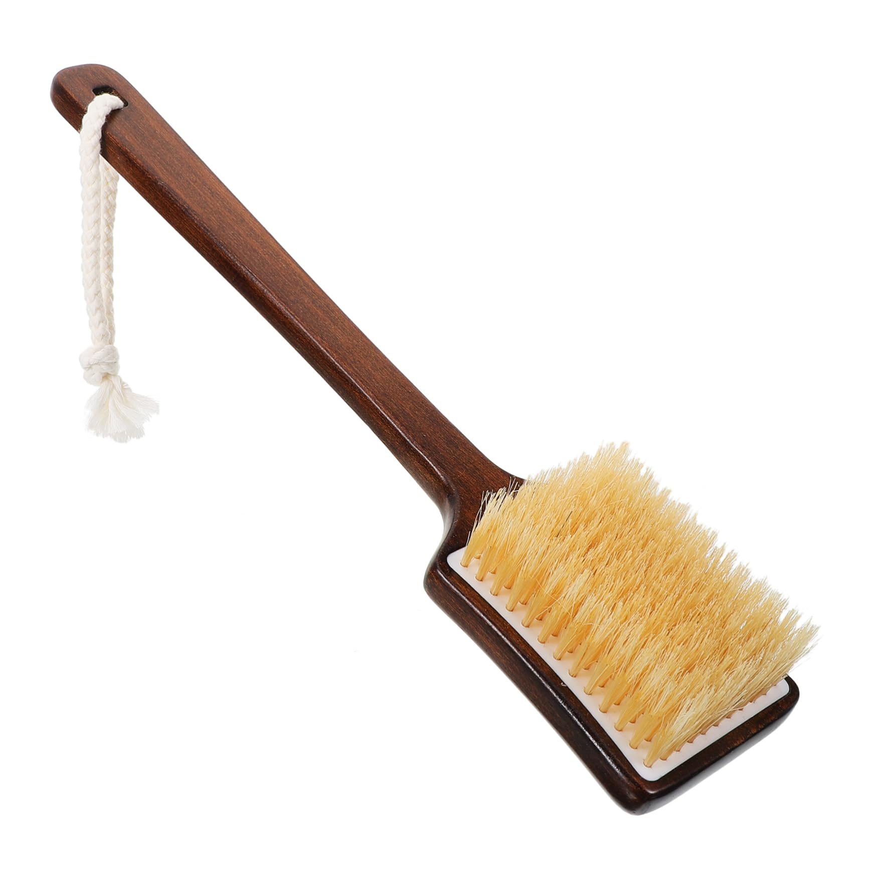 Beaupretty 5piezas Cepillo Mango y Cerdas De Cerdo Para Exfoliación y Masaje Para Ducha y Espalda Seco y Húmedo