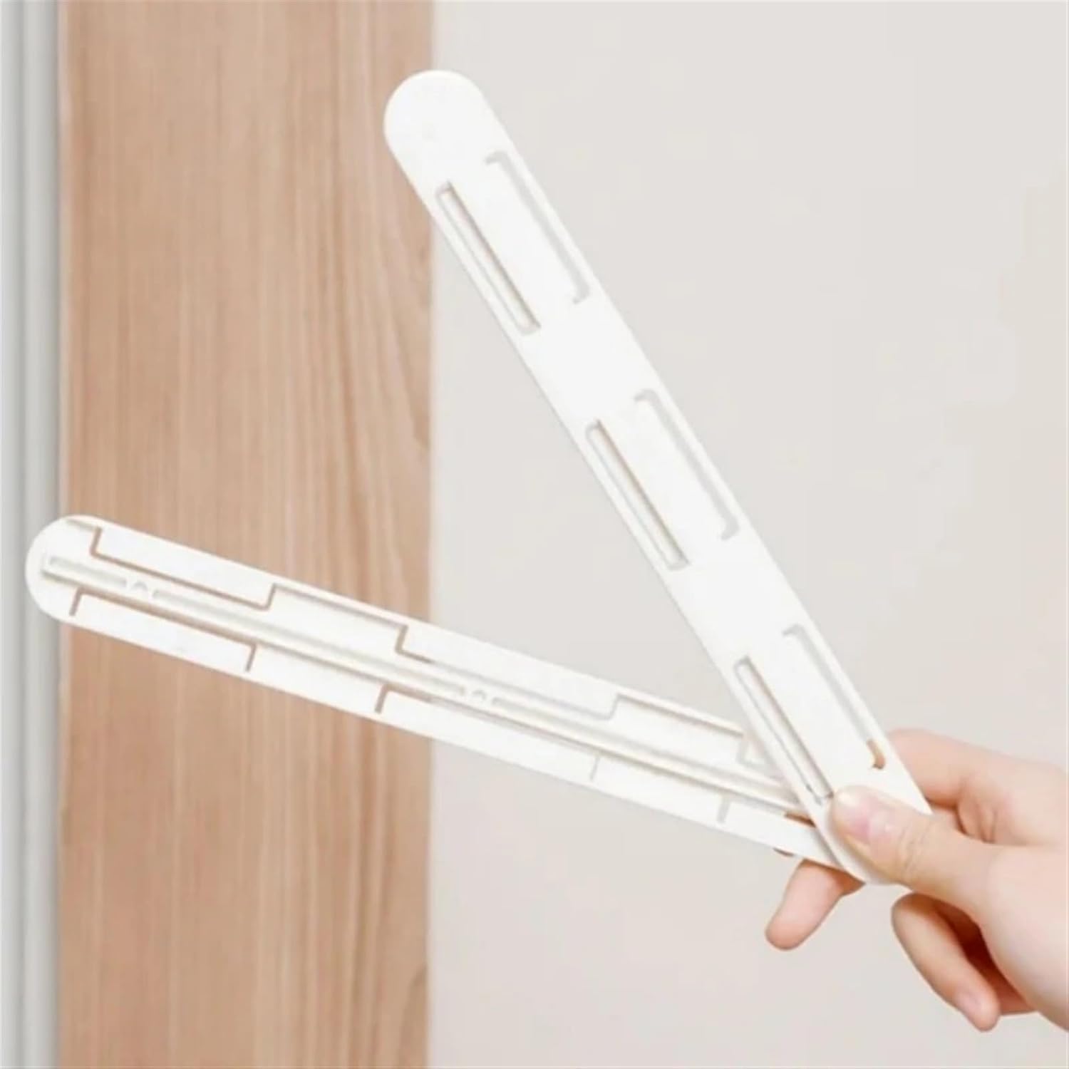 Kitchen Cabinet Storage Box Slide Rail Pull Basket Pull Silent Track Sticker Without Punching Drawer Telescopic Track Strip(2PCS)