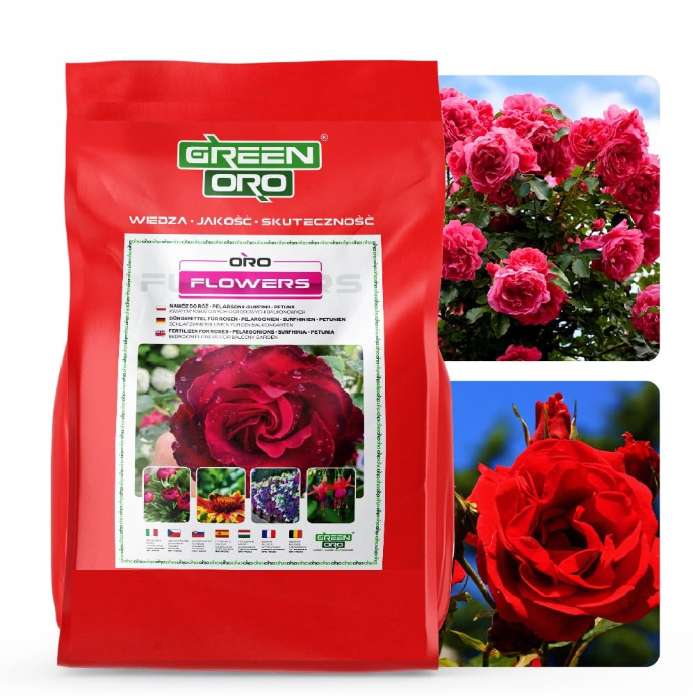 ORO FLOWERS 5KG – Długodziałający specjalistyczny nawóz do róż i kwiatów rabatowych