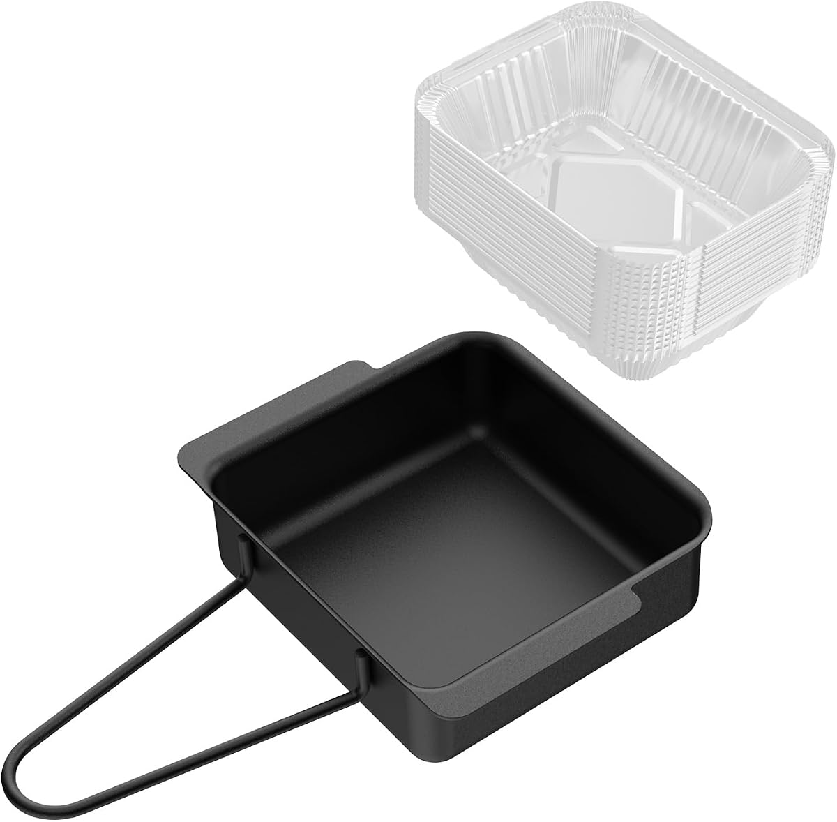 GARNETIN Grill Drip Pan & Grease Catcher Cup for Nexgrill, 15 Liners | Fits Nexgrill 720-0830H,D/EH, 720-0882A & 720-0888/N. Replacement grease tray with catcher cup and 15 foil liners