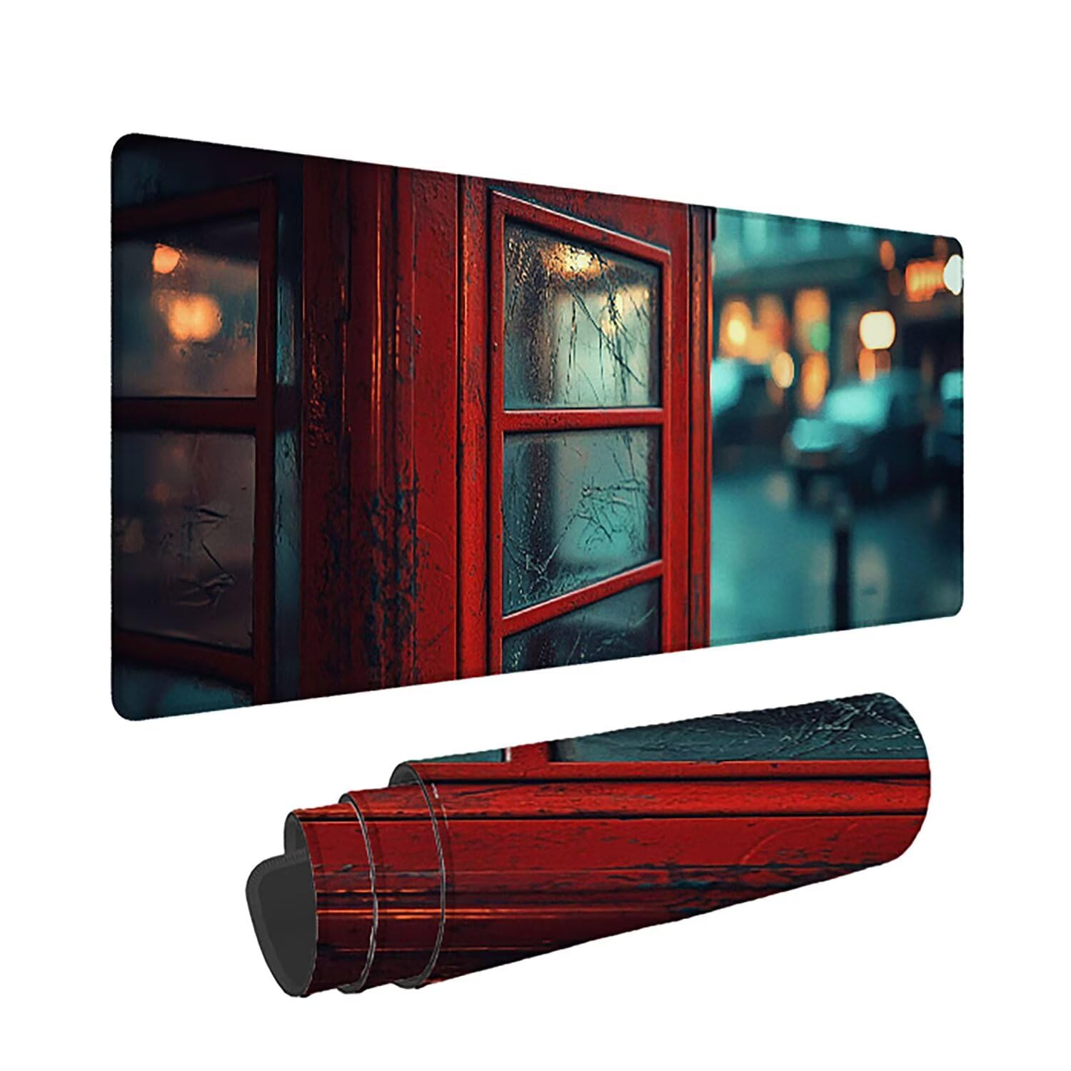 Nowoczesna podkładka pod mysz XXL - 1600x800x3mm - krajobraz duża mata na biurko z przeszytymi krawędziami wodoodporna antypoślizgowa do komputera, przenośna poprawia precyzję i szybkość -36592