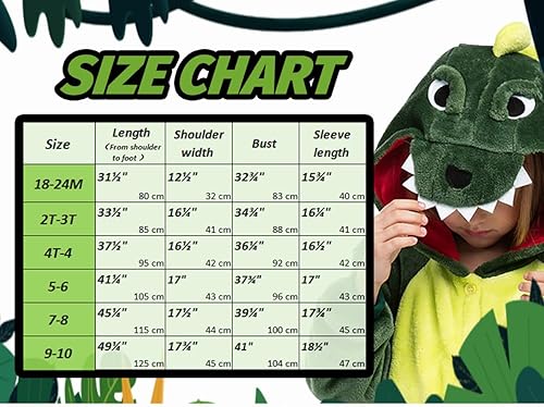 Miniatura 6 de Seawhisper Disfraz de dinosaurio para niños, disfraz de animal de Halloween para niño y niña