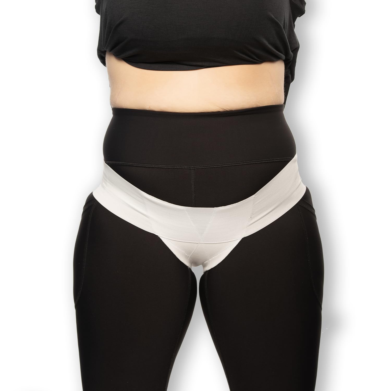 Femme Jock Pelvic Orthotic Support Belt - Uterus Support Girdle for Women’s Prolapsed or Dropped Bladder | Vulvar Varicosities | Postpartum Recovery | Symphysis Pubis | Dysfunction Pain - Low Waist