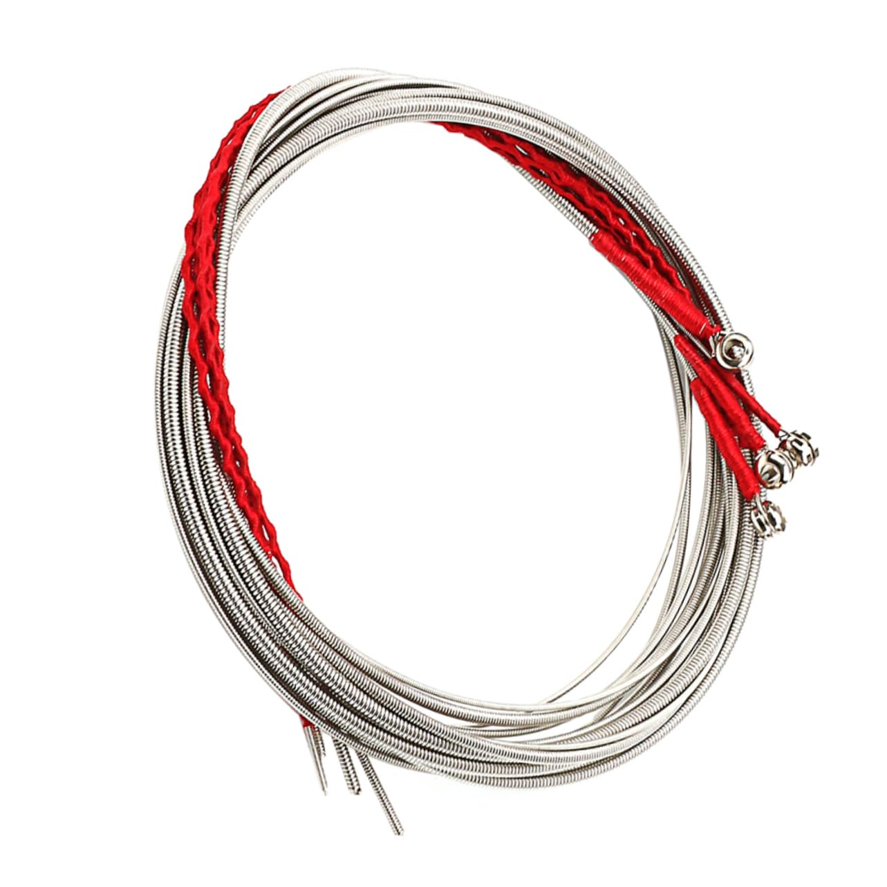 VICASKY 4pcs Set Acoustic Bass Strings Replacement Metal Strings for Bass Guitar Stylish Design Easy Installation Supplies