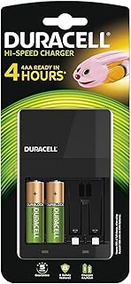 Duracell 4 Hours Battery Charger with 2 AA and 2 AAA