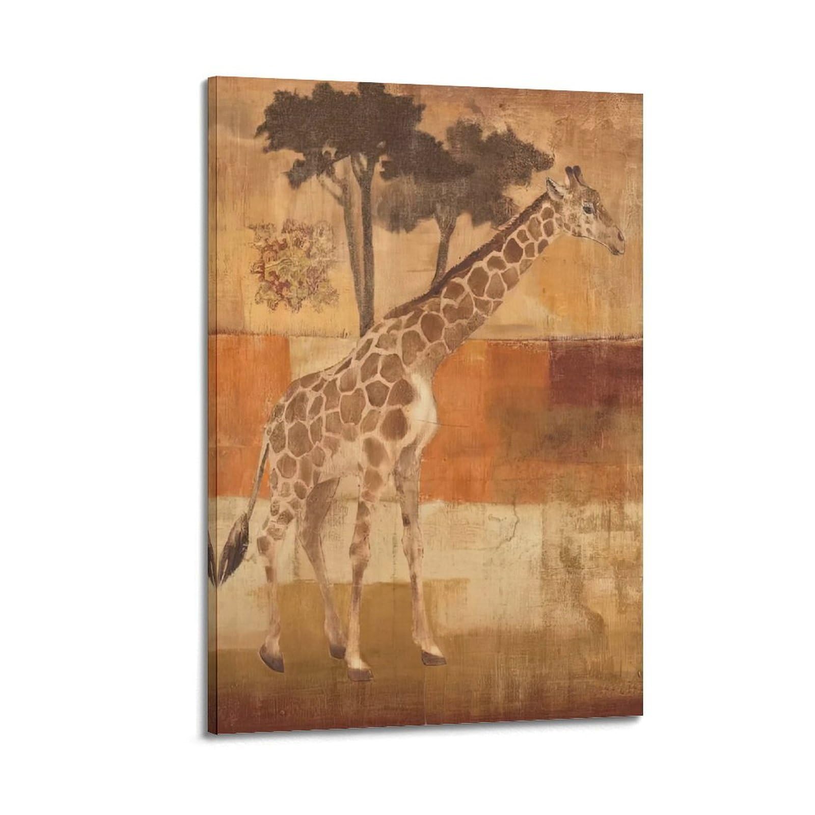 MJZLQN Animal Poster Animals on Safari Poster Decorative Painting Canvas Wall Posters And Art Picture Print Modern Family Bedroom Decor Posters 24x36inch(60x90cm)