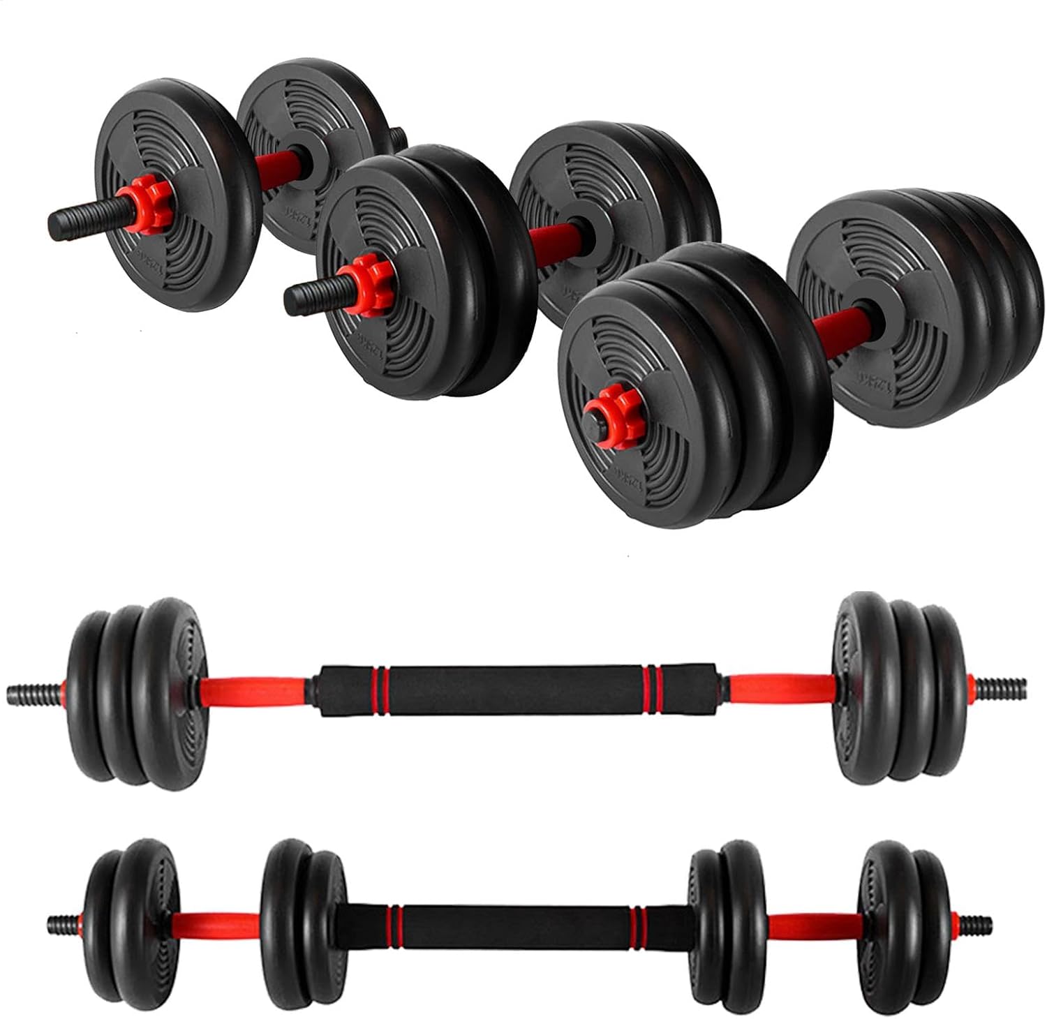 Dumbbell Weight Set – 44 Lbs/66Lbs Weights Set | Dumbbell, Barbell, Kettlebell, Pushup, Multifunctional Home Gym Equipment for Strength Training Dumbbell Weight Set – 44 Lbs/66Lbs Weights Set | Dumbbell, Barbell, Kettlebell, Pushup, Multifunctional Home Gym Equipment for Strength Training