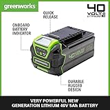 Greenworks Tools 40V Battery G40B5 (Li-ion 40V 5Ah Rechargeable Powerful Battery Appropriate for All Devices from The 40V Line) - 2