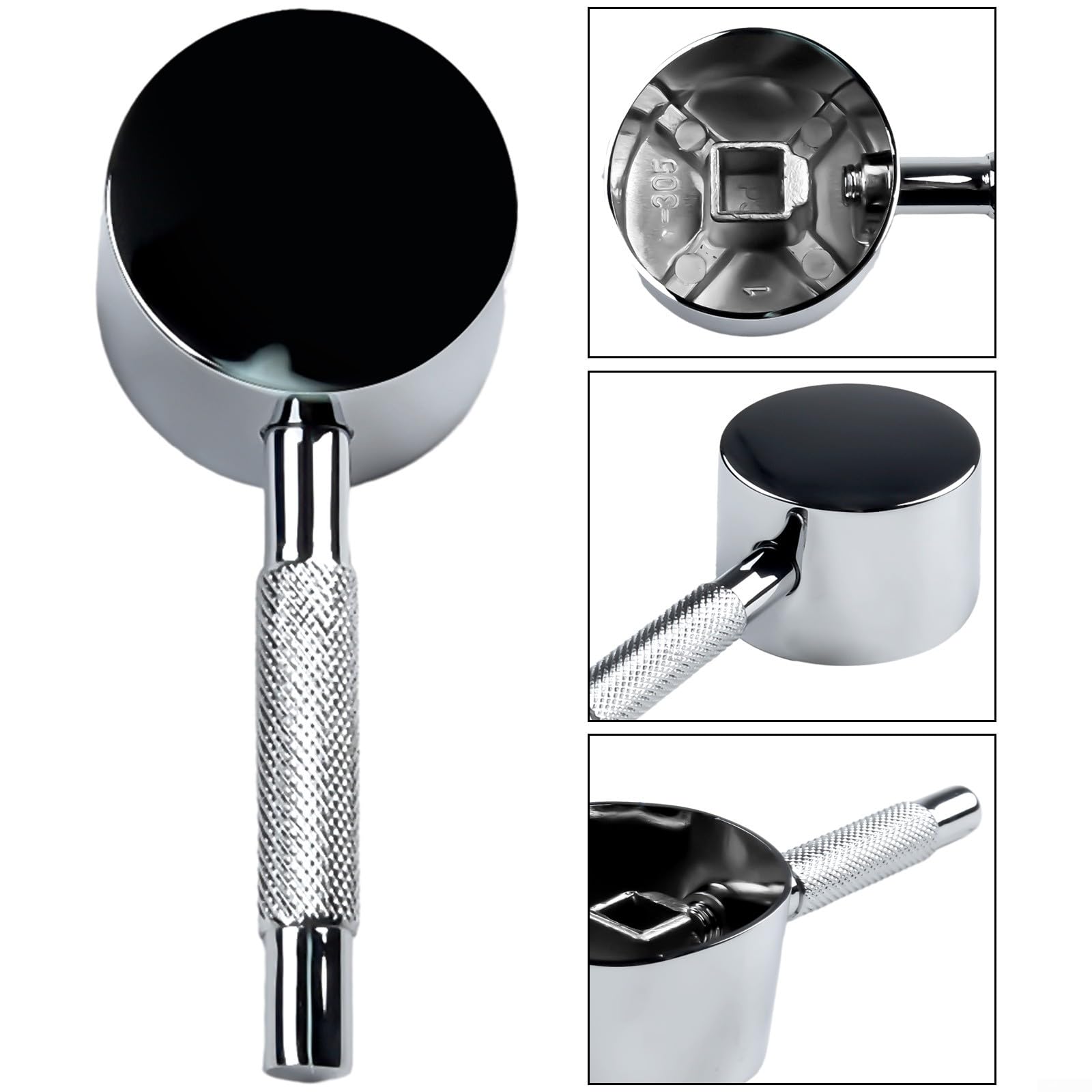 Maniglia Per Rubinetto Bagno - In Lega Di Zinco Cromato, Per Valvola Da 35mm