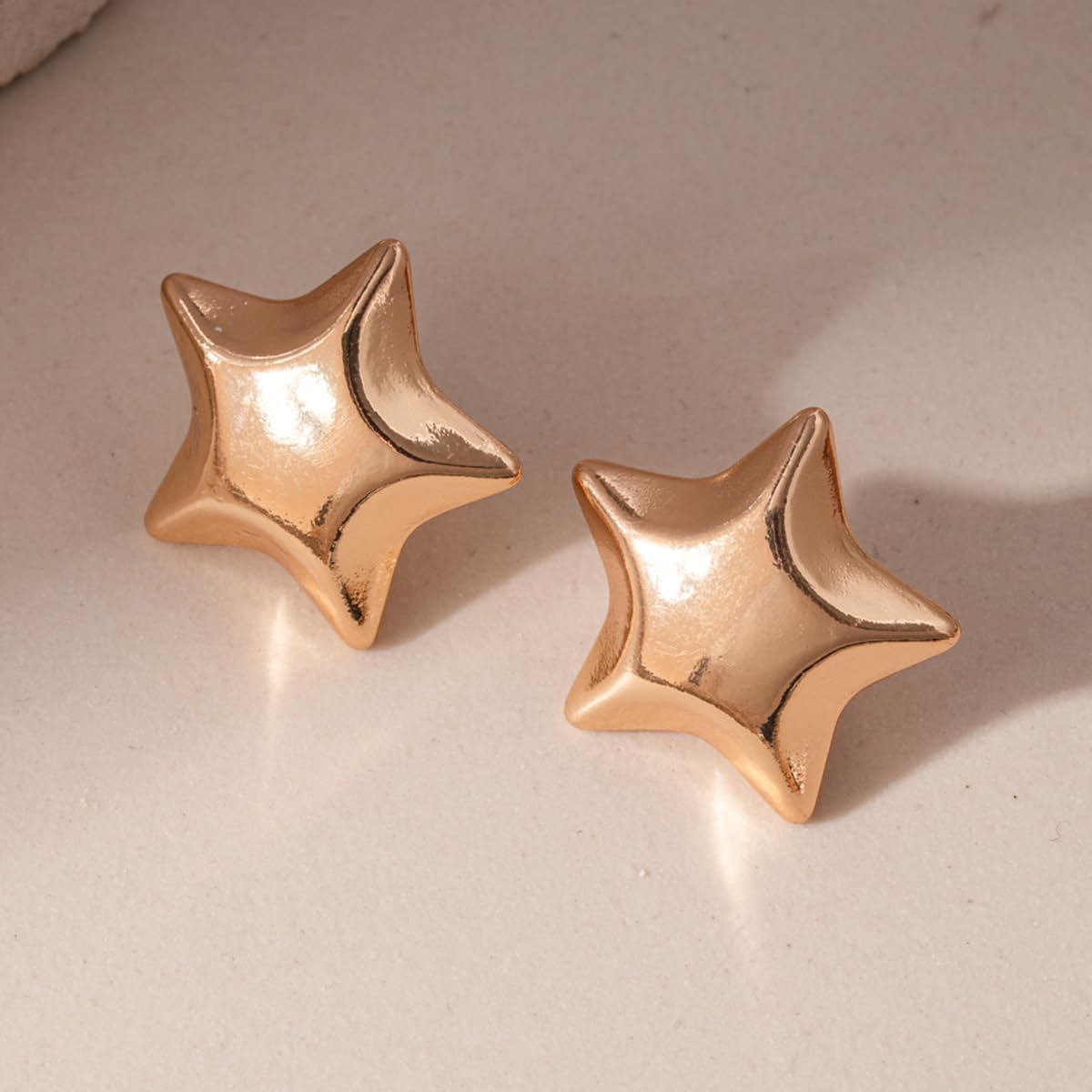 Big Star Earrings Studs Statement Earrings for Women Chunky Earrings Star Earrings Large Earrings Star Chunky Jewelry Star Accessories - Image 5