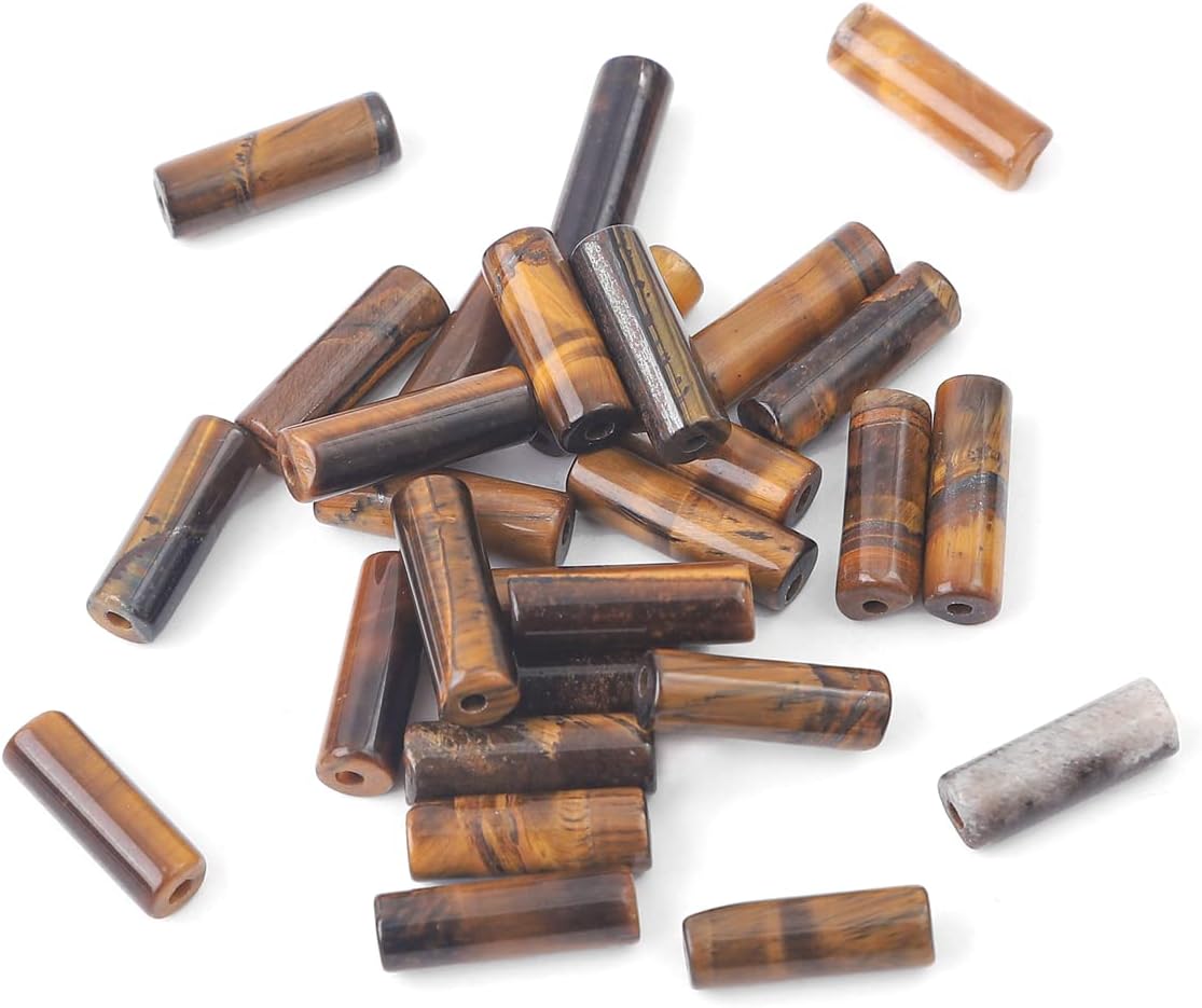 Natural Yellow Tiger Eye Tube Beads Cylinder 4x13mm 38cm/Strand Stone Beads for Jewelry Making - Image 4