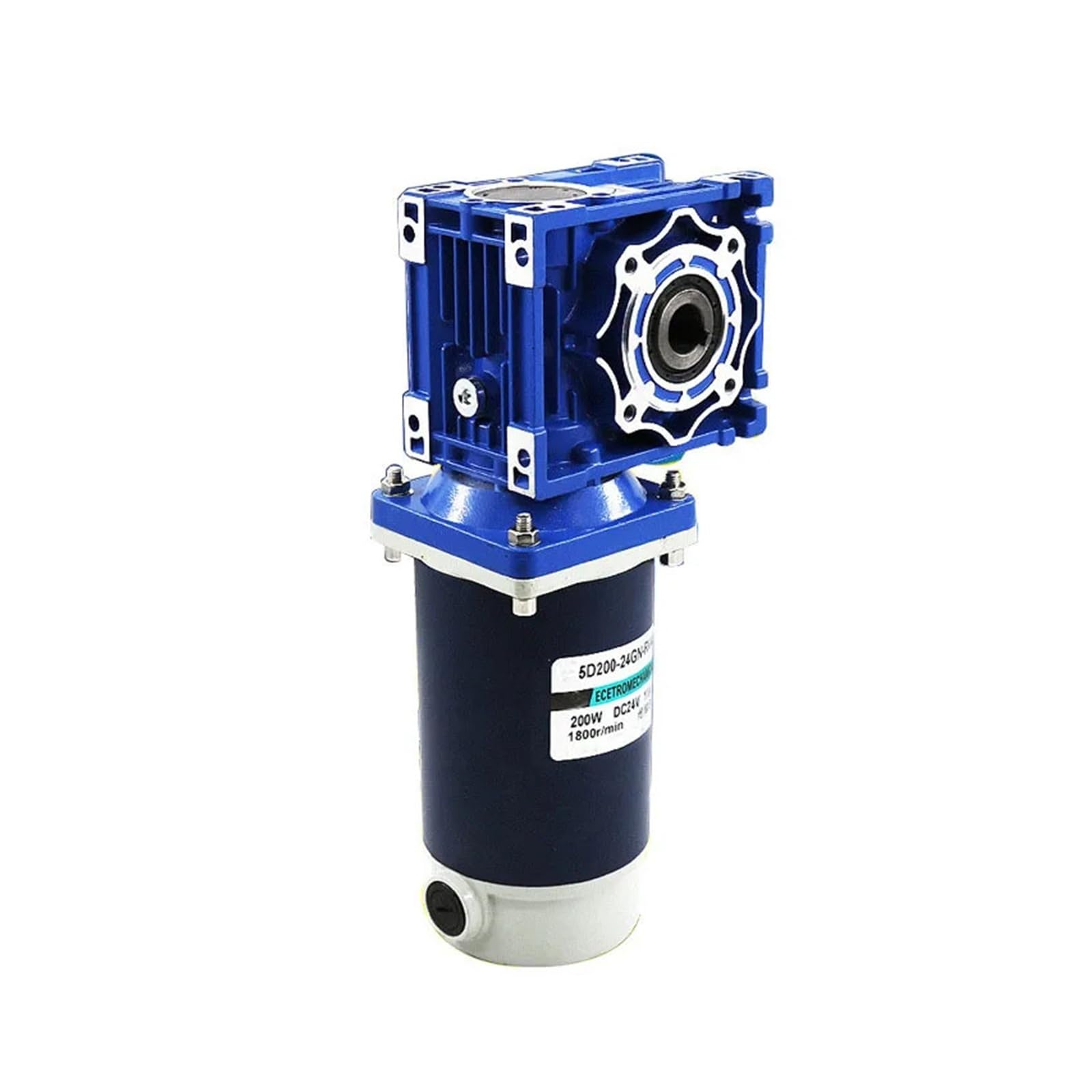 200W 12V 24V DC Schneckengetriebemotor DC-Getriebemotor RV30 Selbstgetriebe Single-Lock-Wellenrotation für Boot, Auto, Ventilator, Haushaltsgerät(420rpm,12V)