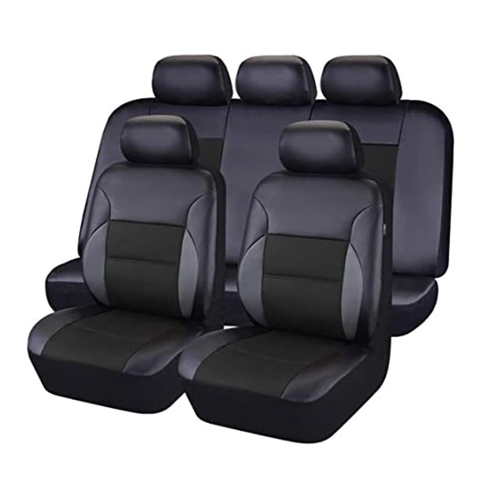 Housse de Siege Voiture pour Suzuki Vitara Full Hybrid 2022-2026, Cuir Housses Siège Avant et Arrière Protection Accessoires,A/Black