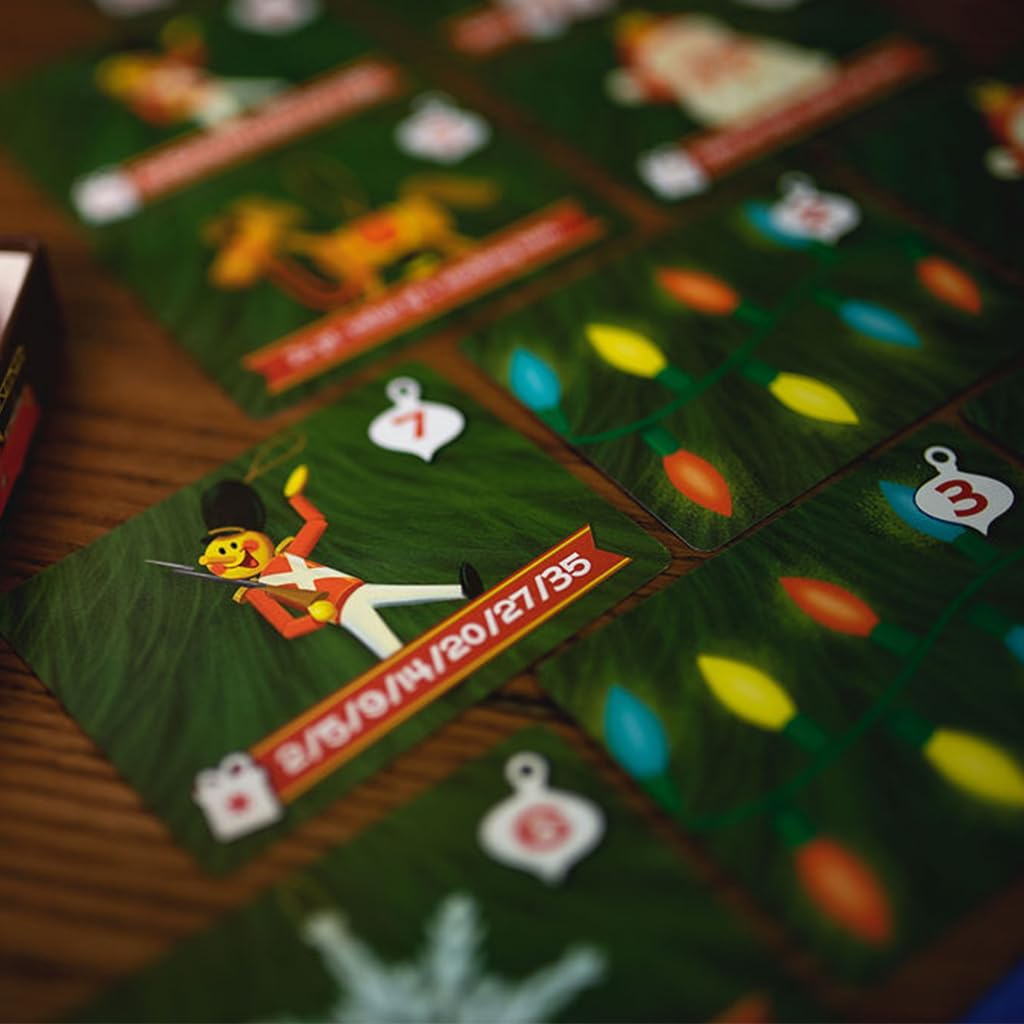 Holly Jolly, Christmas Themed Family Card Game, Collect Presents Ornaments & Stockings - 25th Century Games