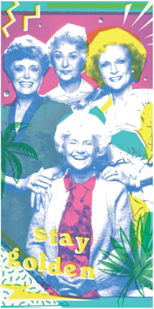 Collectibles The Golden Girls Super Soft Cotton Bath/Pool/Beach Towel, 60 in x 30 in, (Official The Golden Girls Product) by Franco