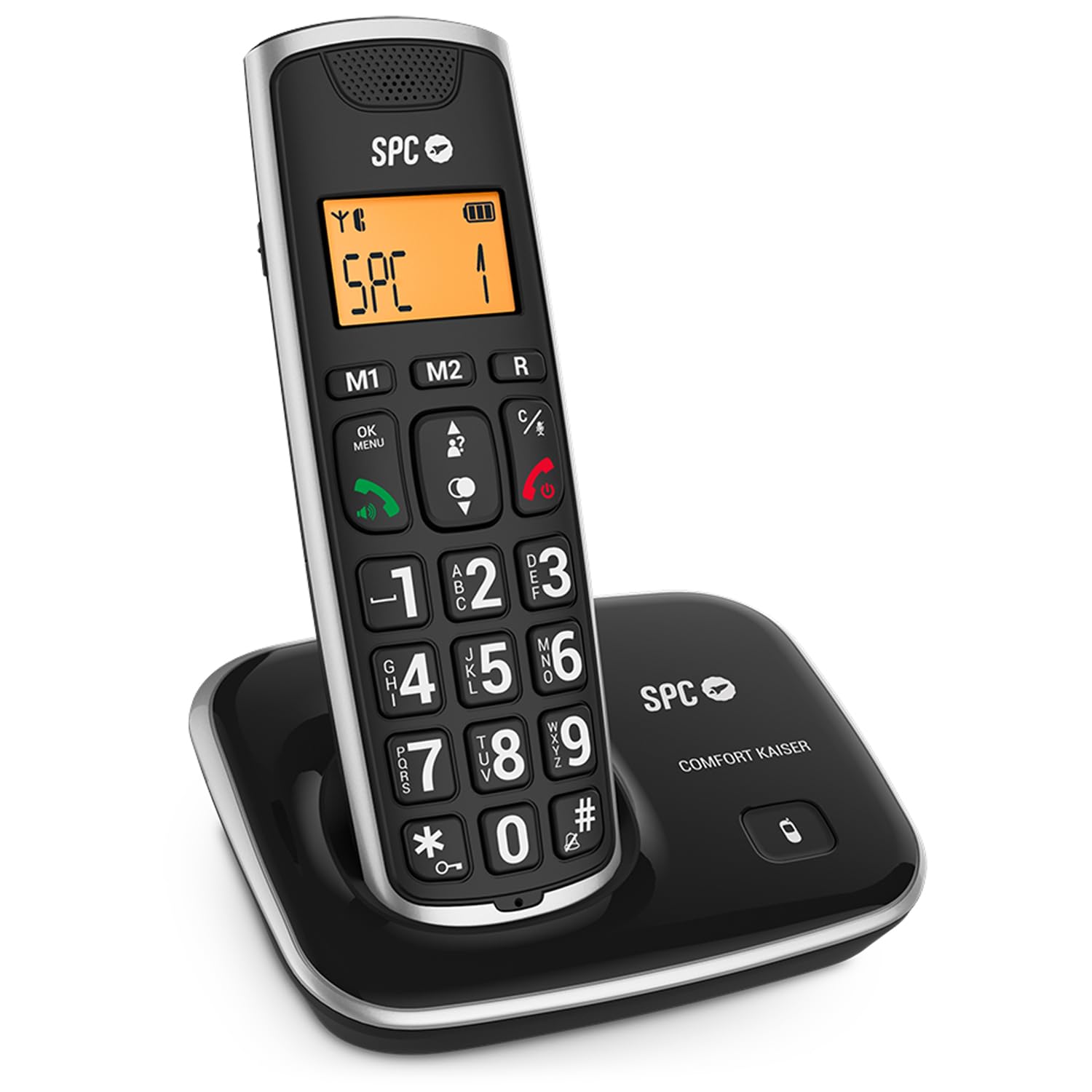 SPC Comfort Kairo - Schnurloses Telefon für Senioren mit großen Tasten