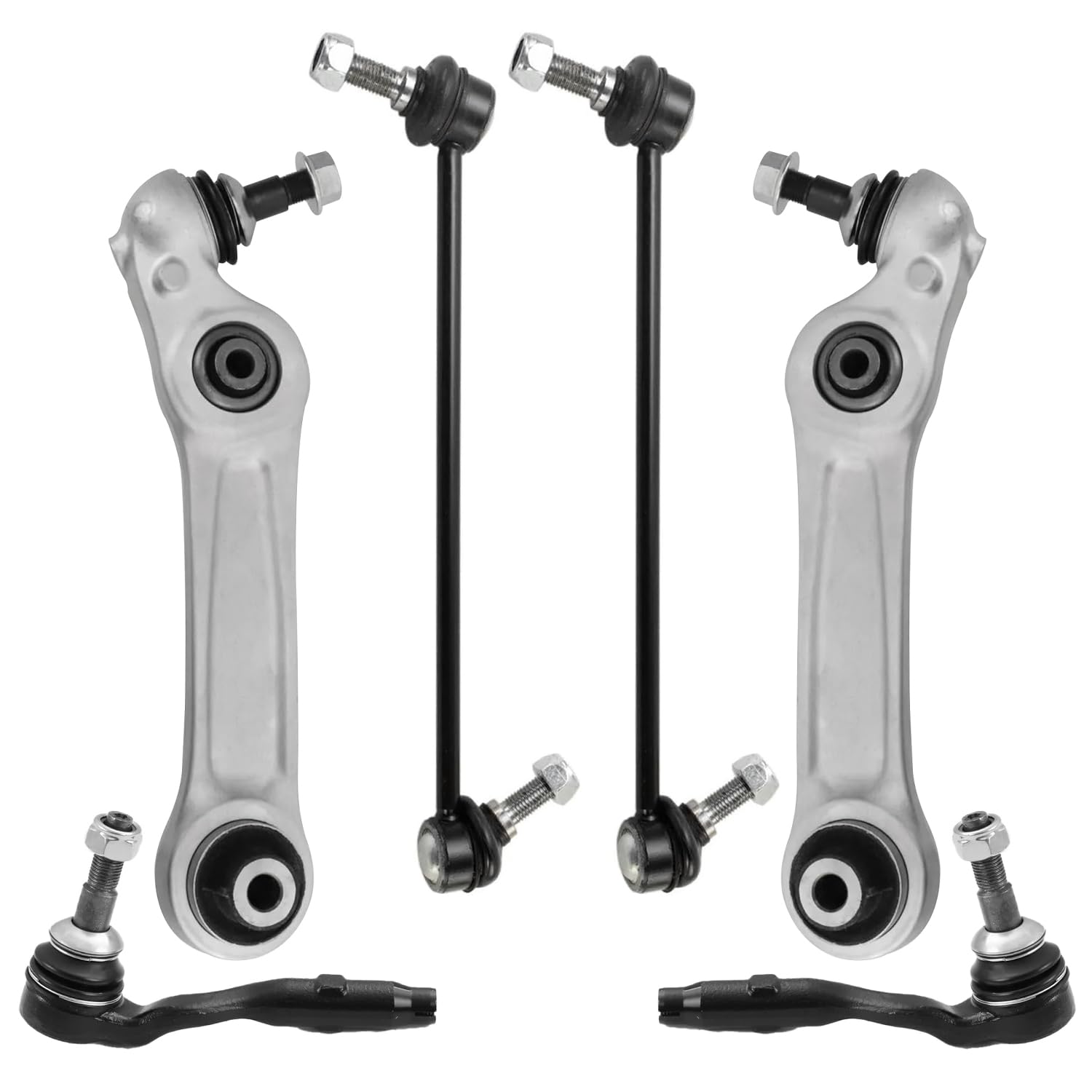 Detroit Axle - 6pc Front End Kit for BMW 528i 535d 535i 550i, 640i