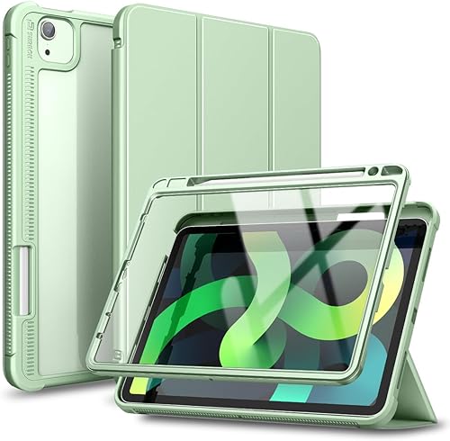 SURITCH Funda transparente para iPad Air 5 2022iPad Air 4 de 10.9 pulgadas 2020iPad Air 2iPad Pro de 11 pulgadas, protector de pantalla integrado,