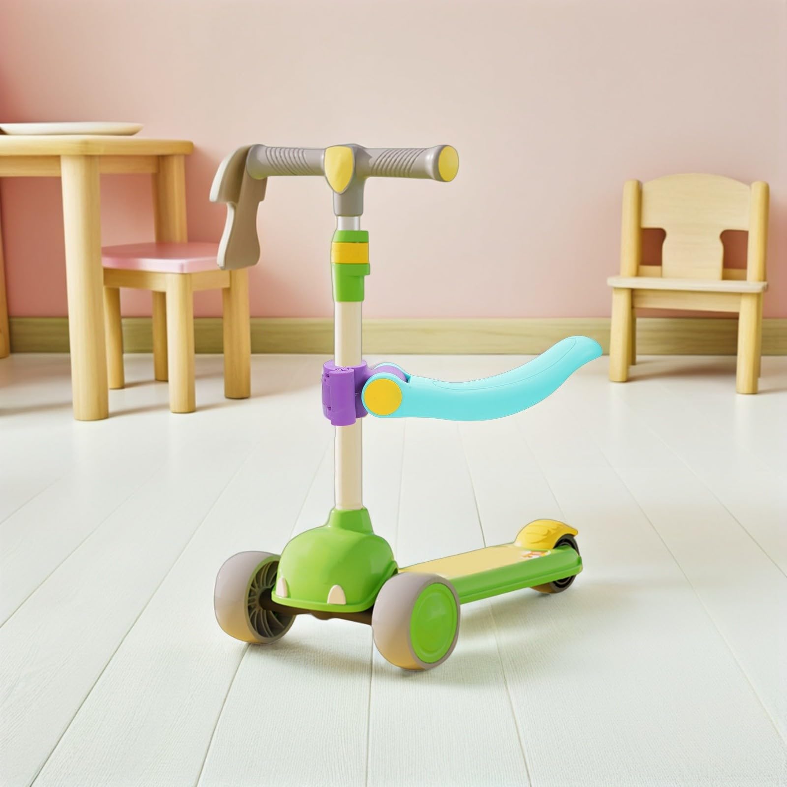 PartyKindom Sedile per Scooter Rimovibile e Pieghevole Cuscino Comfort Aggiuntivo Accessorio per Scooter e Giallo