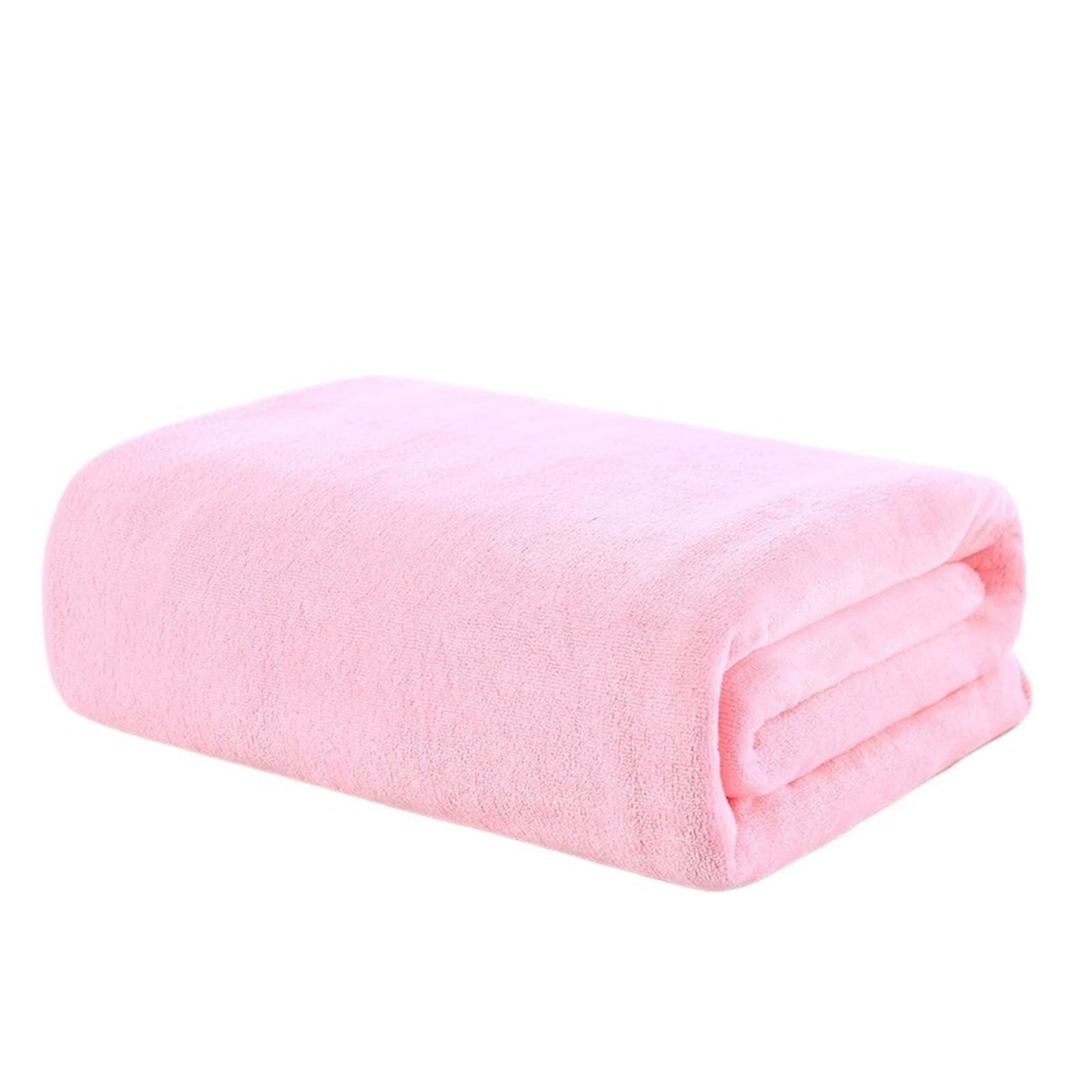 CHTKAGV Soft Microfiber Bath Towel, Quick Dry Absorbent for Bathroom, Sports, Beach, Salon(Pink,70x140cm)