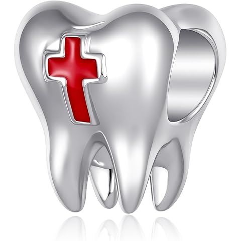 Tooth Charm Tooth jewelry 925 Sterling Silver Dental Assistant Gifts Teeth Jewelry ...