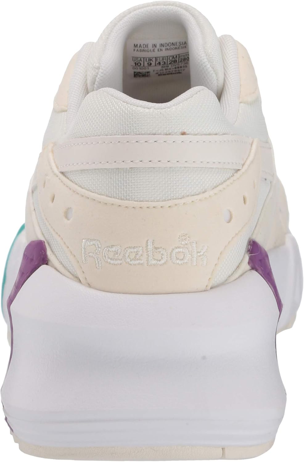 Reebok Women's Aztrek Shoes 10 Chalk/White/Timeless Teal/Aubergine