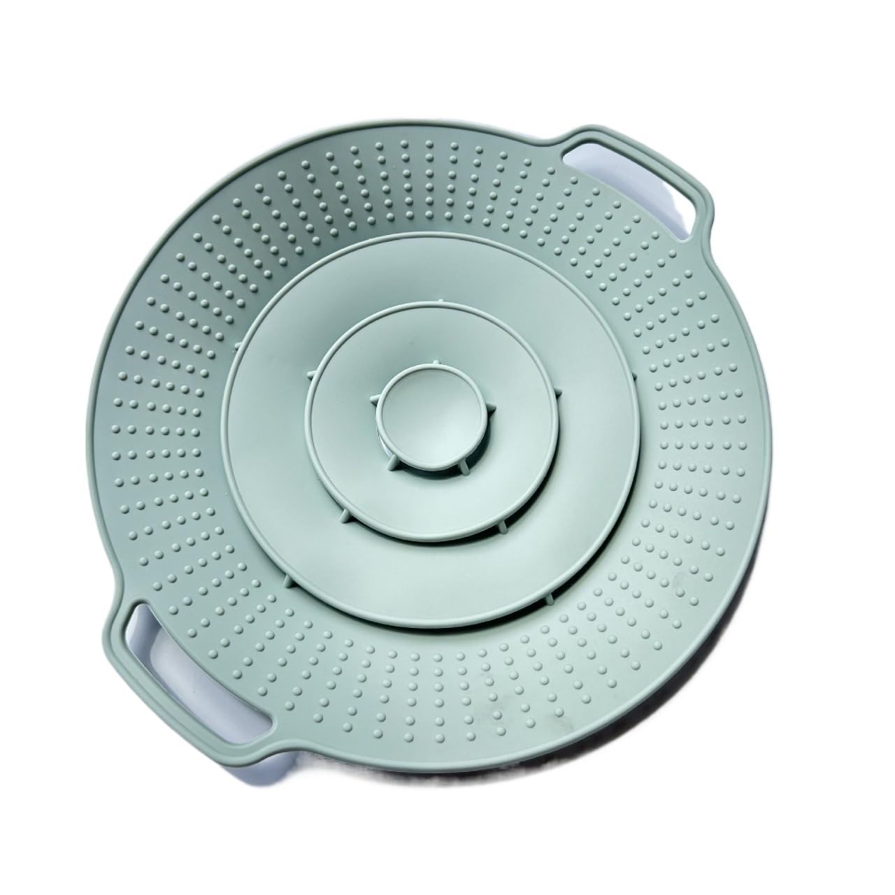 Shungong Universal 30cm Silicone Pot Lid - Reusable Spill Stopper For Pans And Pots(Green)