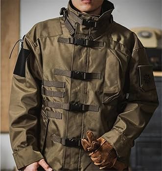 Amazon.co.jp: メンズ ミリタリー ジャケット マルチポケット