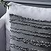 Longhui bedding Grey Throw Pillow Cover for Couch Sofa Bed, Cotton Linen Decorative Pillows Cushion Covers, Gray Color 18 x 18 inches, Set of 2