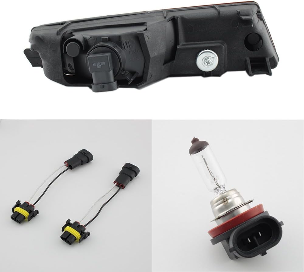 AKKON - For 2002 2003 Acura TL UA5 Bumper Driving Replacement Yellow Lens Fog Light W/Bulbs