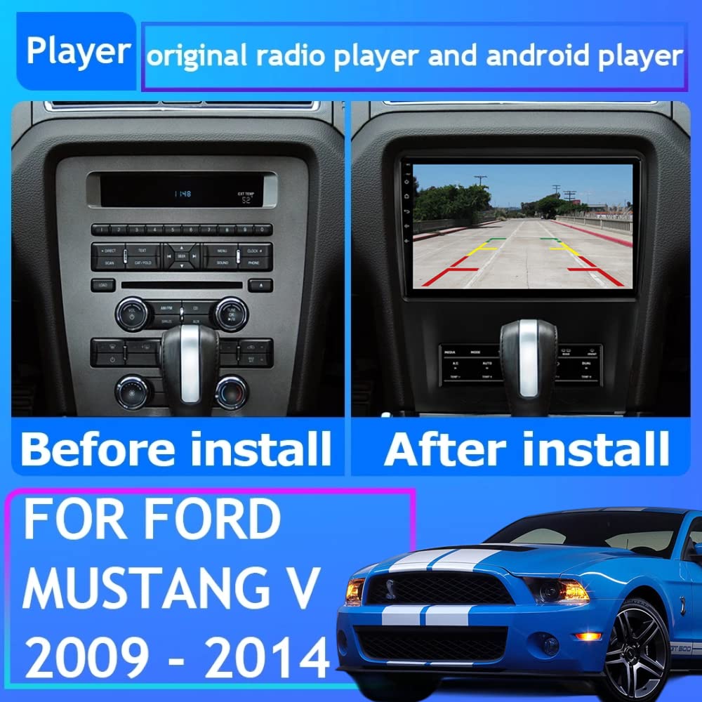 2010年〜2014年　マスタング用　CarPlay iLink予備1個付き。 Amazon | 10インチ タッチスクリーン カーステレオ フォード