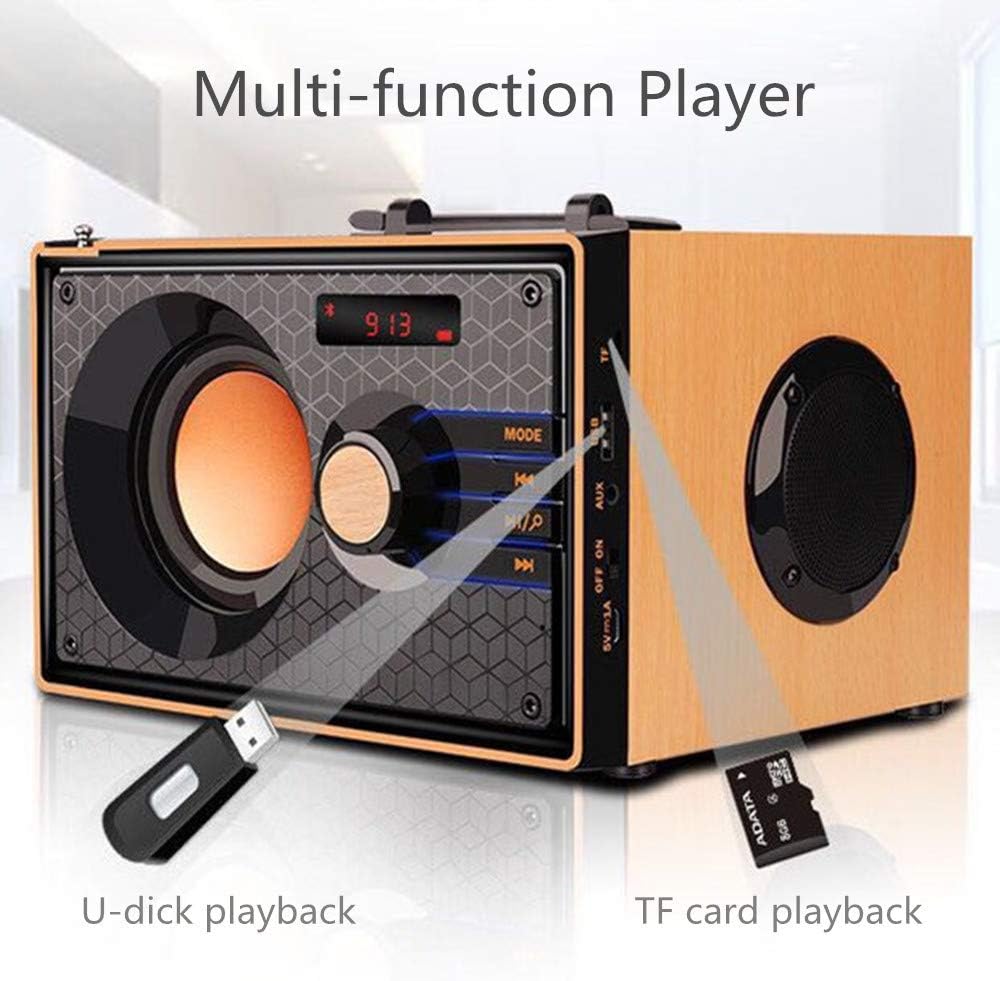 TENMIYA A200 speaker showing USB and TF card slots