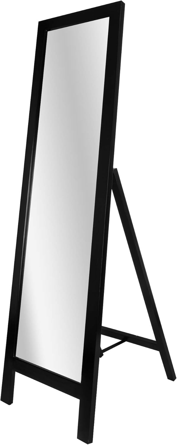 Head West Espresso Easel Mirror Traditional Feel Freestanding