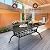 Attliahome 7-Piece Cast Aluminum Outdoor Table and Chairs, Antique Bronze Patio Dining Sets Include 60" Large Patio Dining Table and 6 Chairs with Removable Cushion