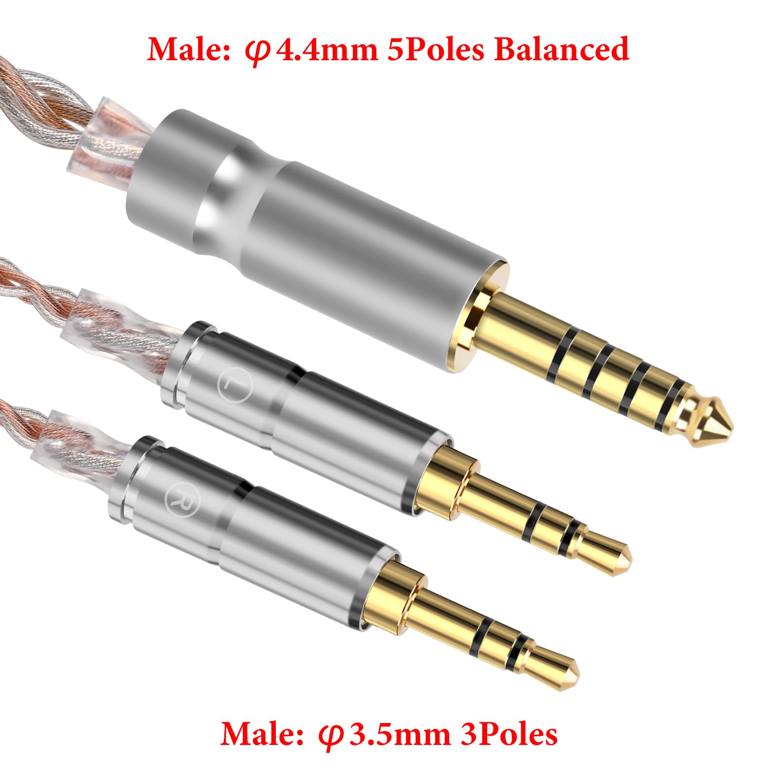 Amazon.com: GEEKRIA Apollo Copper Silver Mixed Upgrade Audio Cable