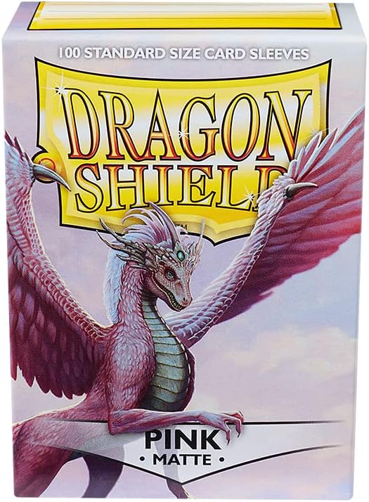 Arcane Tinman AT-11012 Dragon Shield Sleeves Matte Card Game, Pink : Toys & Games