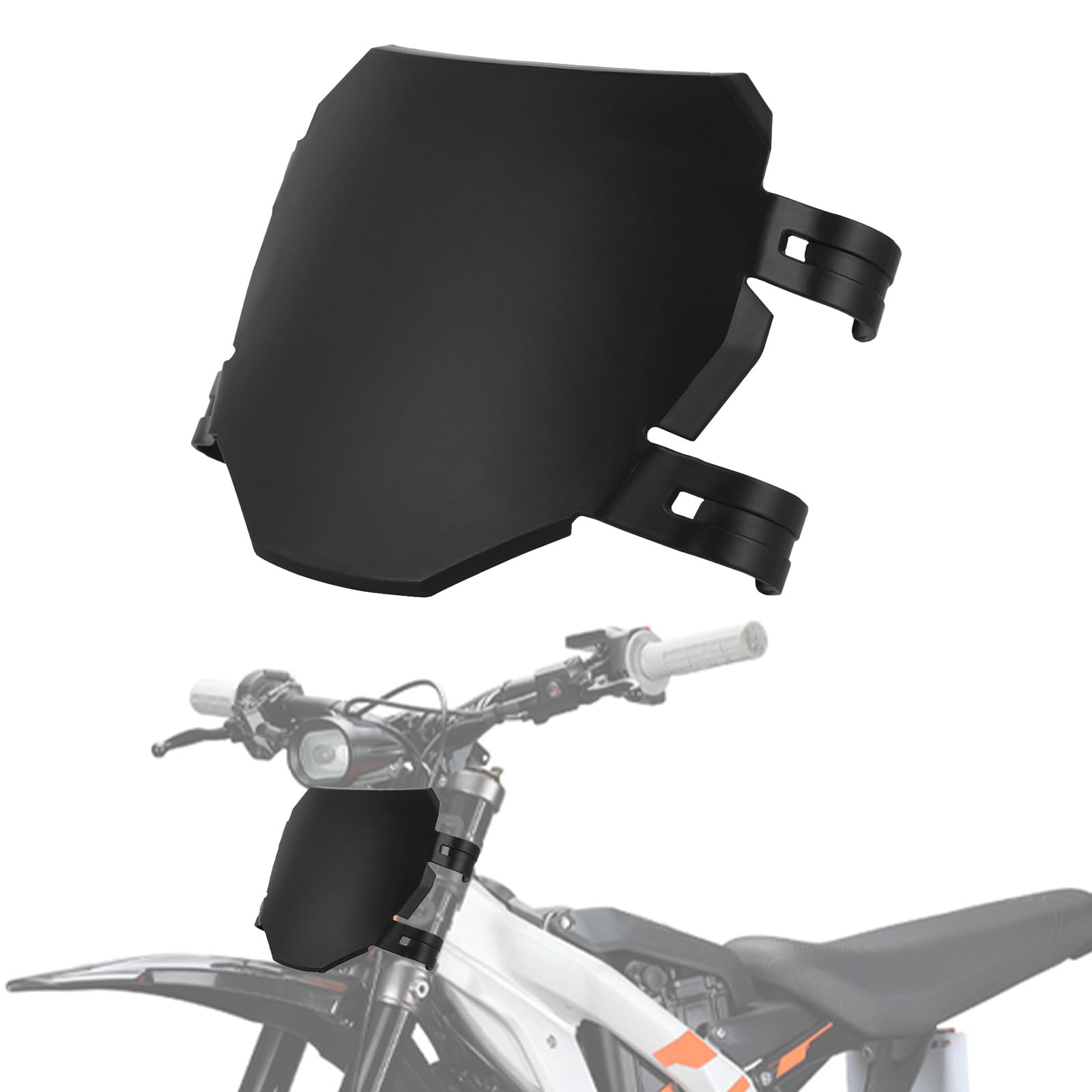 Motorrad Nummernschild,Kennzeichenhalter Motorrad Vorne Nummernschild Halterung für Surron Light Bee/Talaria Sting/X160 X260/Eride Pro S SS SR Ebike Minibikes Schwarz