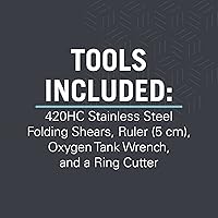 Vista 4 de LEATHERMAN, Raptor Response Emergency Shears with Ring Cutter and Oxygen Tank Wrench, Made in the USA, Navy